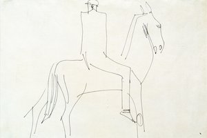 Reiter in Rotton Row, 1913 von Henri Gaudier Brzeska