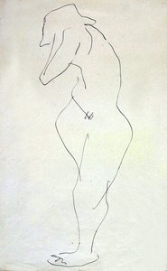 Sophie nackt, abgewandt von Henri Gaudier Brzeska