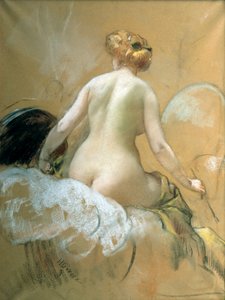 Skizze für ein Deckenfresko für den Elysee-Palast, nicht ausgeführt, spätes 19. frühes 20. Jahrhundert von Henri Gervex