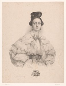 Junge Frau mit dem Buchstaben A