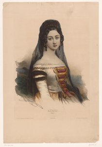 Frau in spanischer Tracht (Xérès, Spanien) (Frauen in Tracht) von Henri Grevedon