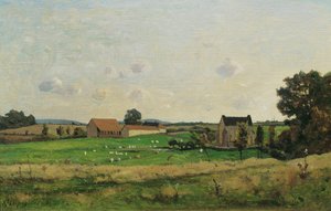 Das Landgut von Saulce (Dept. Gonne) von Henri Joseph Harpignies