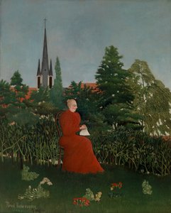Frau in einer Landschaft, ca. 1899 von Henri J.F. 1844 1910 Rousseau