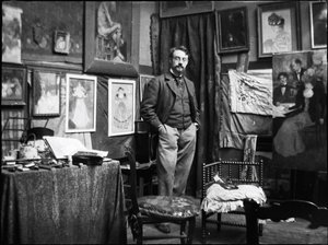 Henri Matisse im Atelier von Henri Evenepoel, 1897 von Henri Jacques Edouard Evenepoel