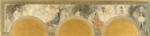 Skizze für den Südeingangssalon des Hôtel de Ville de Paris: Die Musik - Die Skulptur von Henri Jean Guillaume Martin