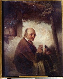 Der Mann mit dem Weinglas von Henri Joseph Gommarus Carpentero