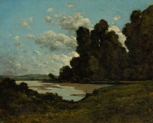 Der Fluss Loire bei Nevers von Henri Joseph Harpignies