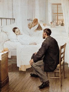 Besuchstag im Krankenhaus, 1889 von Henri Jules Jean Geoffroy