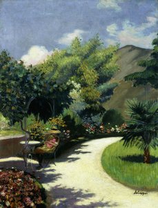 Mädchen im Garten, Le Pradet von Henri Lebasque