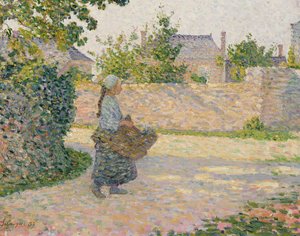 Bäuerin kehrt ins Dorf zurück, 1893 von Henri Lebasque