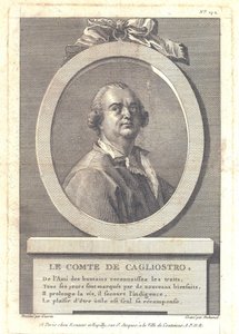Graf Alessandro di Cagliostro 1743-1795, 1781 von Henri Louis Duhamel du Monceau