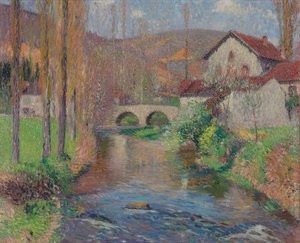 Labastide du Vert Brücke, von flussabwärts gesehen