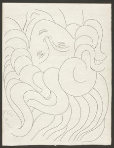 Einige Sonette: "Mit ihren reinen Nägeln...", Platte 25 aus Poesies de Mallarmé von Henri Matisse