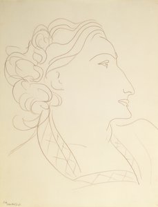 Weibliches Profil (Porträt von L.N. Delektorskaya) von Henri Matisse