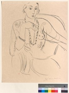 Frau mit Halskette