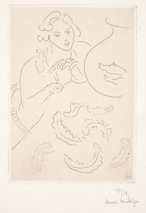 Figur bei den Goldfischen von Henri Matisse