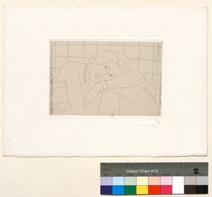 Figur, Kopf auf dem linken Arm ruhend von Henri Matisse