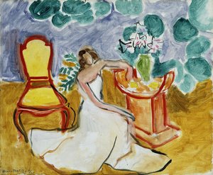 Mädchen im weißen Kleid von Henri Matisse