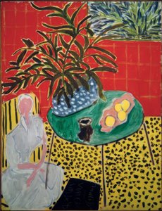 Innenraum mit schwarzem Farn von Henri Matisse