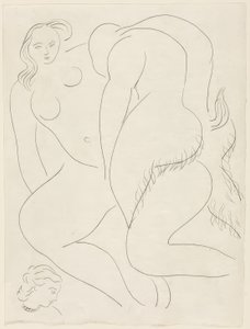 Der Nachmittag eines Fauns: Der Faun III, Platte siebzehn aus Poesies de Mallarmé von Henri Matisse