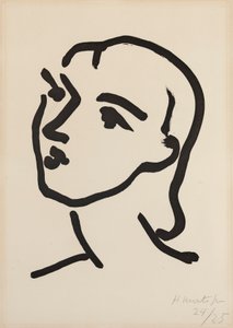 Nadia mit glattem Haar von Henri Matisse