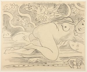 Liegender Akt mit Obstschale von Henri Matisse