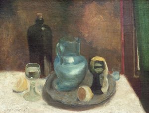 Stillleben mit einer Zitrone oder Die blaue Karaffe von Henri Matisse
