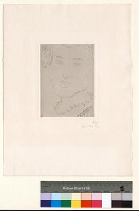 Gesicht mit Perlenkette von Henri Matisse