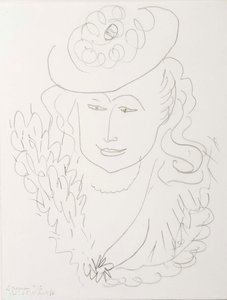 Frau mit Hut von Henri Matisse