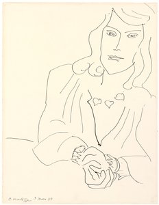 Frauenkopf mit Halskette von Henri Matisse