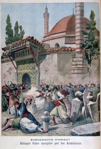 Ein Angriff auf eine Moschee durch Armenier, 1895 von Henri Meyer