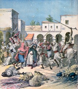 Ermordung eines französischen Kollaborateurs, Marokko, 1891 von Henri Meyer