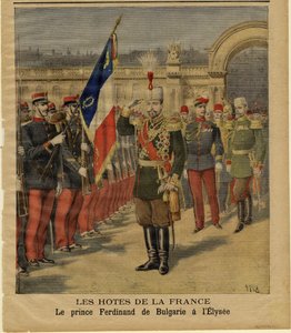 Ferdinand I. von Bulgarien im Élysée-Palast von Henri Meyer