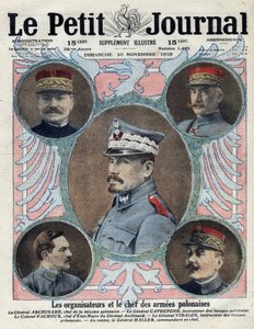 Erster Weltkrieg 1914-1918. Die Organisatoren und der Chef der polnischen Armee von Henri Meyer