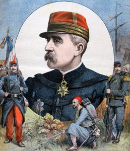 General Jacques Duchesne, Kommandeur der französischen Expeditionsstreitkräfte nach Madagaskar, 1894 von Henri Meyer