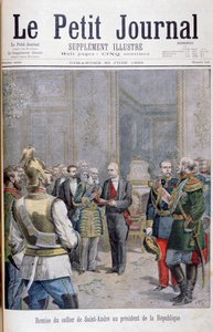 Übergabe des Collier de Saint André an den Präsidenten der Republik, 1895