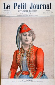 Mlle Delna, Darstellung einer Vivandière in der komischen Oper La Vivandière, 1895