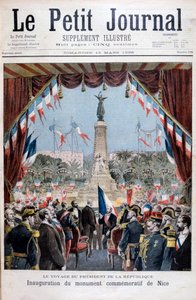 Präsident Faure bei der Einweihungszeremonie eines Denkmals in Nizza von Henri Meyer