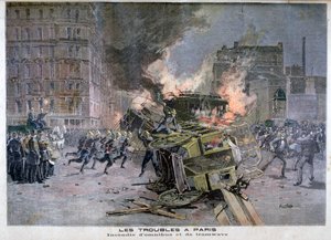 Unruhen in Paris, 1897 von Henri Meyer