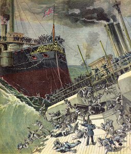 Das englische Schiff HMS Camperdown