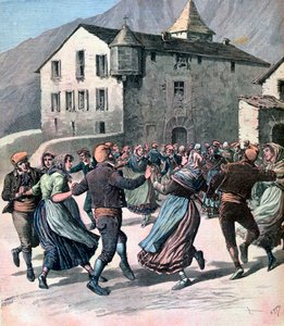 Die Farandole, Andorra, 1891 von Henri Meyer