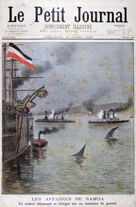 Der deutsche Konsul sucht Zuflucht auf einem deutschen Kriegsschiff, 1899 von Henri Meyer