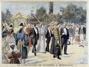 Der Lord Mayor von London in Bordeaux - in „Le Petite Journal“ von Henri Meyer