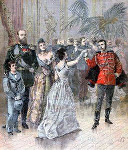 Zar Alexander III. von Russland und der französische Botschafter in St. Petersburg, 1893 von Henri Meyer