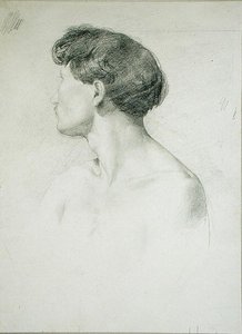 Mann im Profil von Henri Michel Antoine Chapu