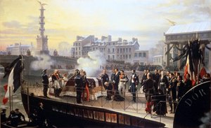 Die Rückkehr der Asche Napoleons in Courbevoie von Henri Philippoteaux