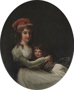 Porträt einer Mutter und Tochter, ca. 1794-95 von Henri Pierre Danloux