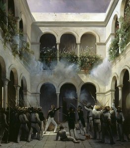 Angriff von François d’Orléans, Prinz von Joinville in Veracruz am 5. Dezember 1838 von Henri Pierre Léon Pharamond Blanchard