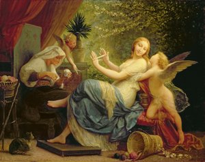 Unschuld von Liebe verführt, 1886 von Henri Pierre Picou
