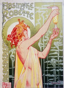 Werbeplakat für „Absinthe Robette“ von Privat Livemont von Henri Henri Antoine Théodore Livemont